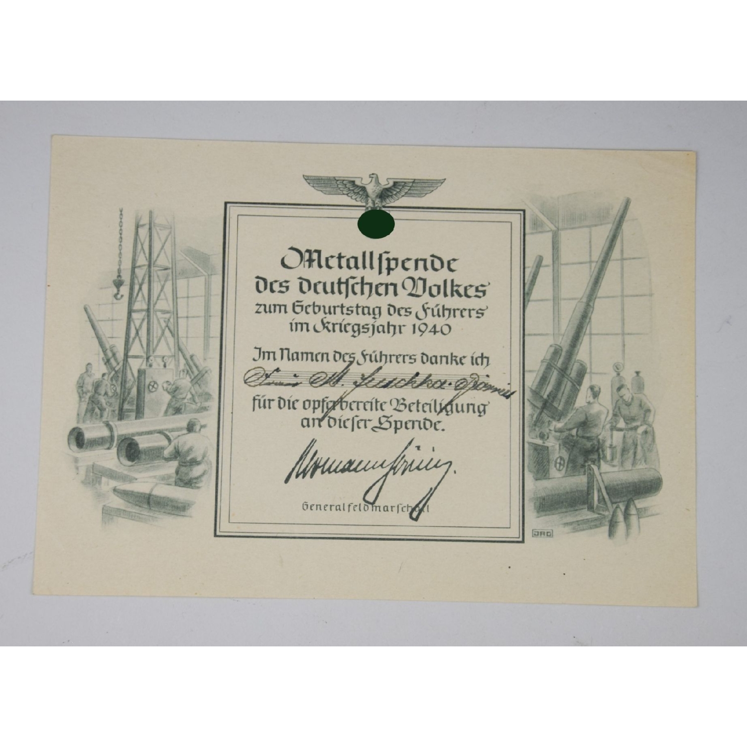 Luftwaffe Nachlass Oberfeldwebel im II./Schachtgeschwader 1