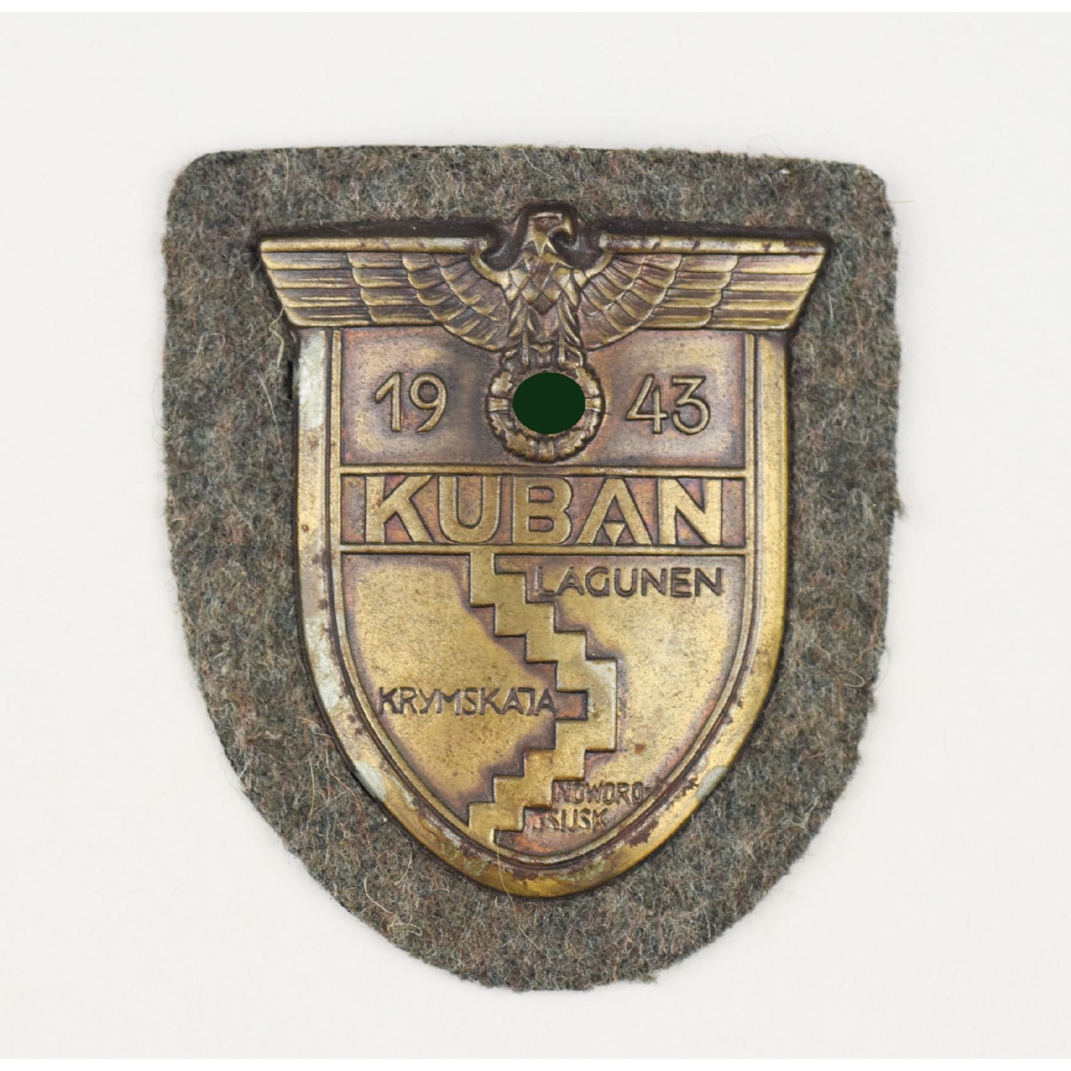 Kuban Ärmelschild 1943 mit Papierabdeckung