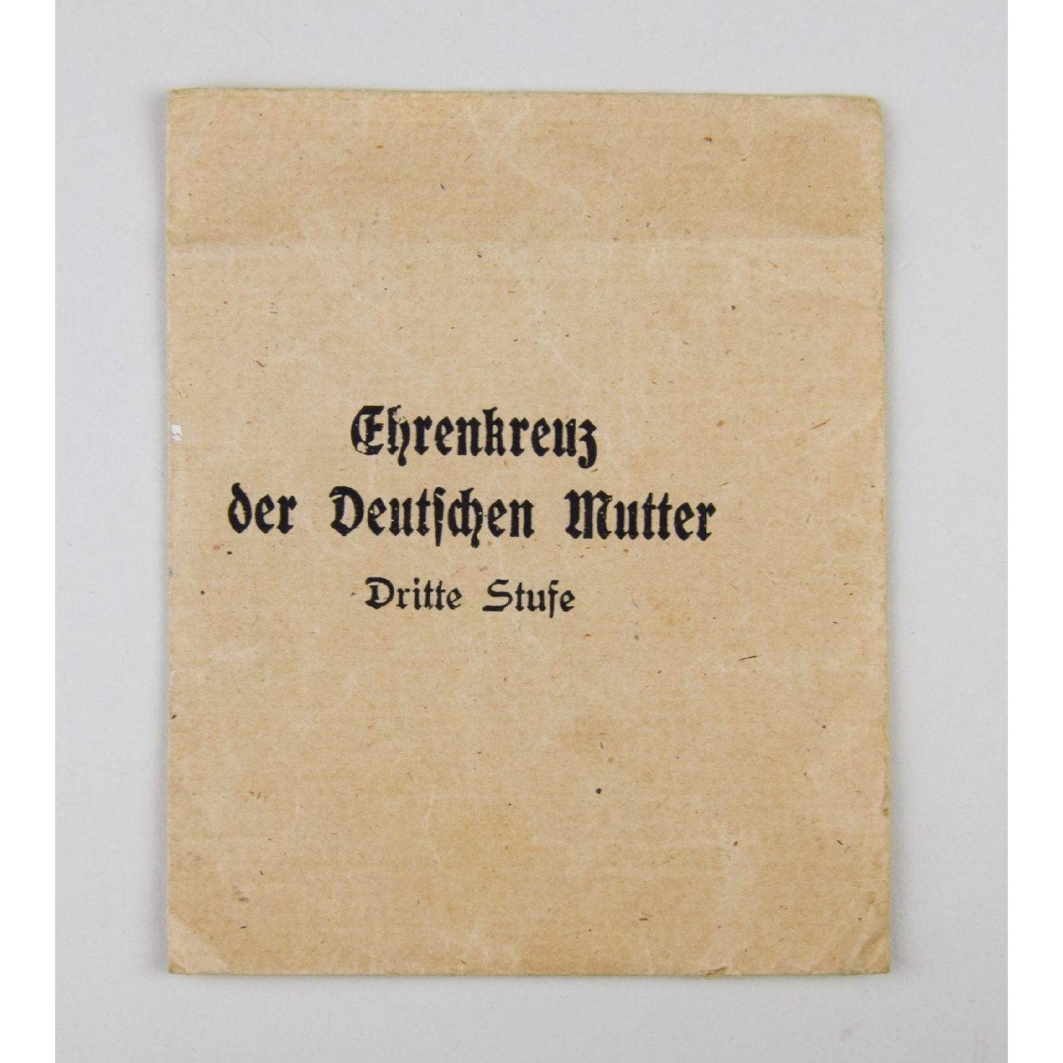 Ehrenkreuz der Deutschen Mutter 3.Stufe in Tüte Ernst Schneider