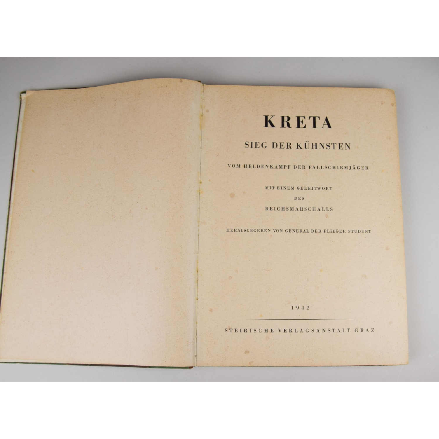 Kreta Buch "Sieg der Kühnsten" 1942