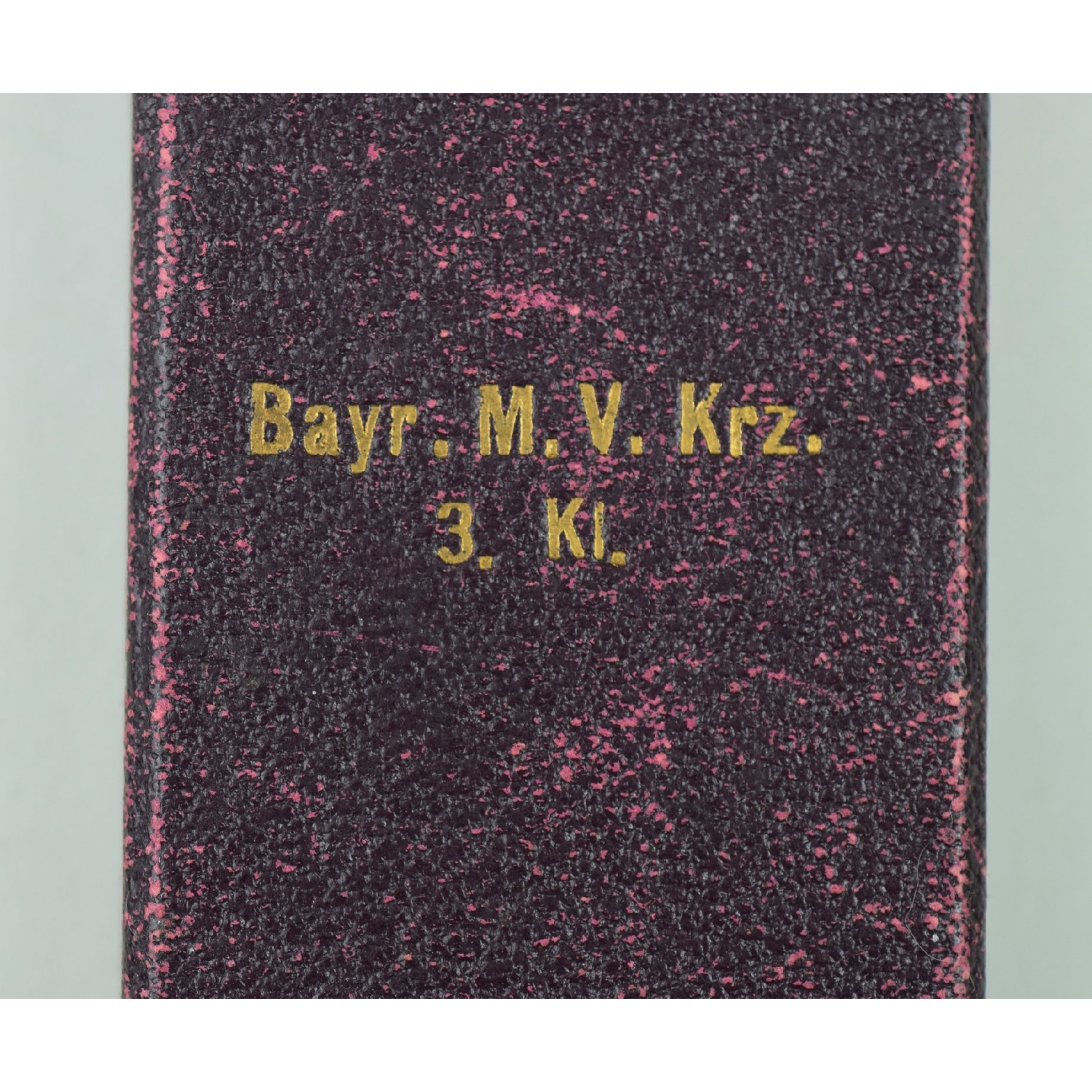 Etui für das bayrische Militärverdienstkreuz 3.Klasse mit Schwertern