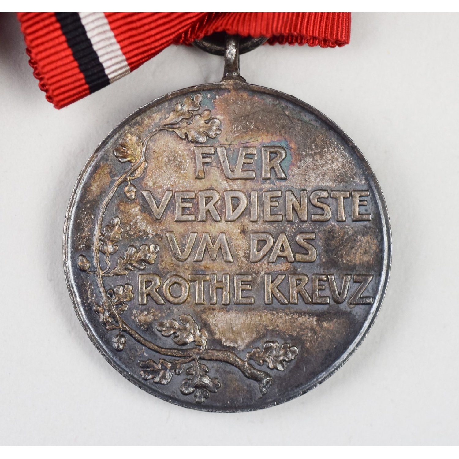 Preußen 2er Schleife Rote Kreuz Medaille 2. und 3.Klasse 1898