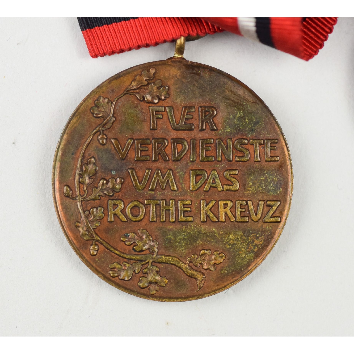 Preußen 2er Schleife Rote Kreuz Medaille 2. und 3.Klasse 1898