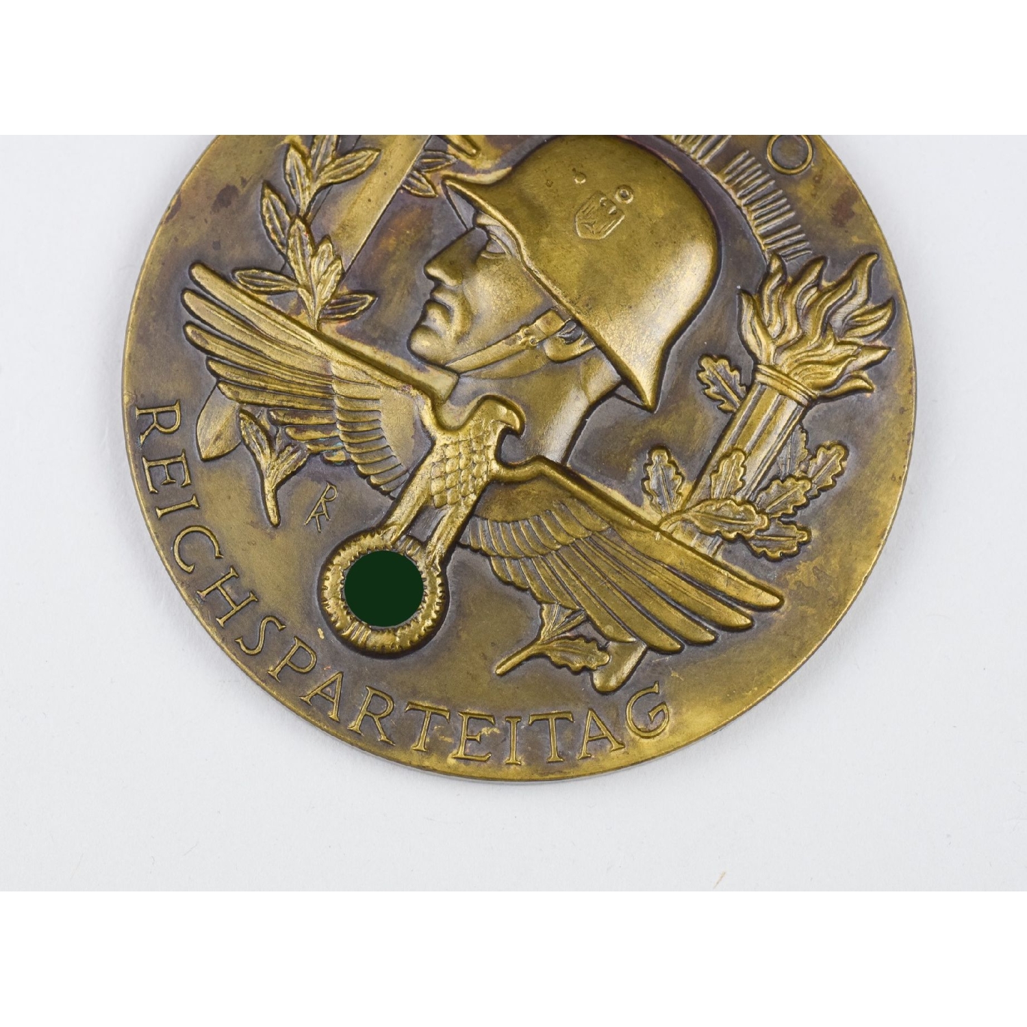 Große Bronze Medaille "Reichsparteitag 1940" Herst. Deschler München Richard Klein