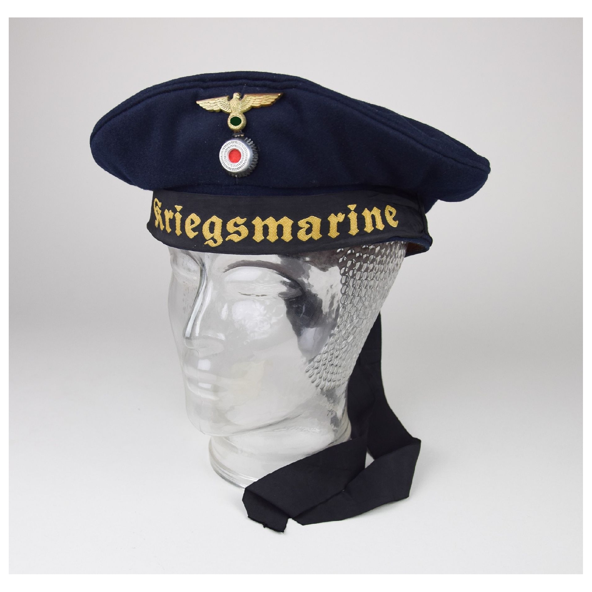 Kriegsmarine Tellermütze mit Mützenband "Kriegsmarine"