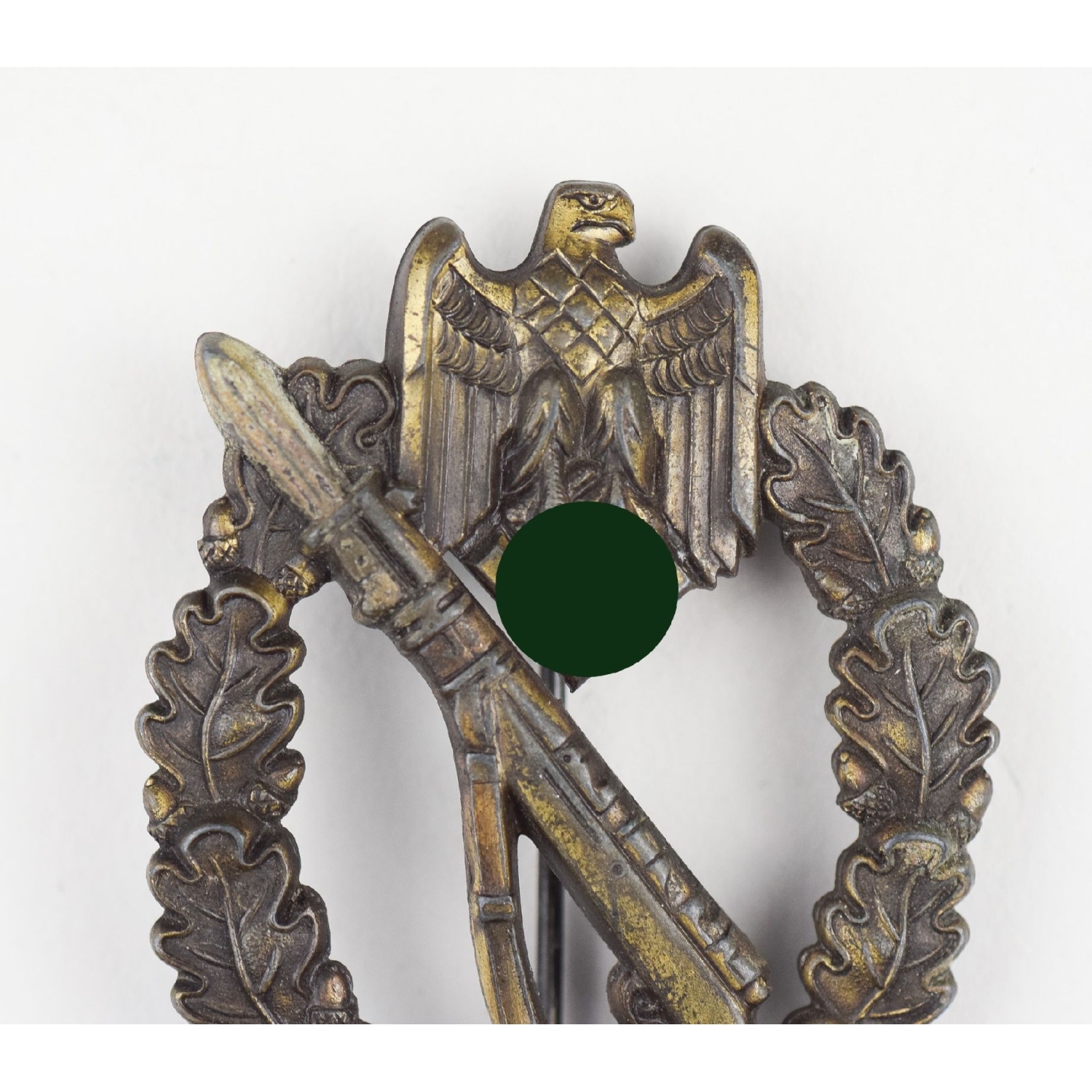 Infanterie Sturmabzeichen in Bronze hohl mit Herst. Markierung "S.H.u.C.o" selten!