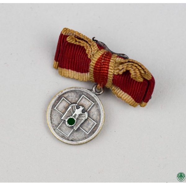 Miniatur Deutsche Volkspflege Medaille am Band an Damenschleife