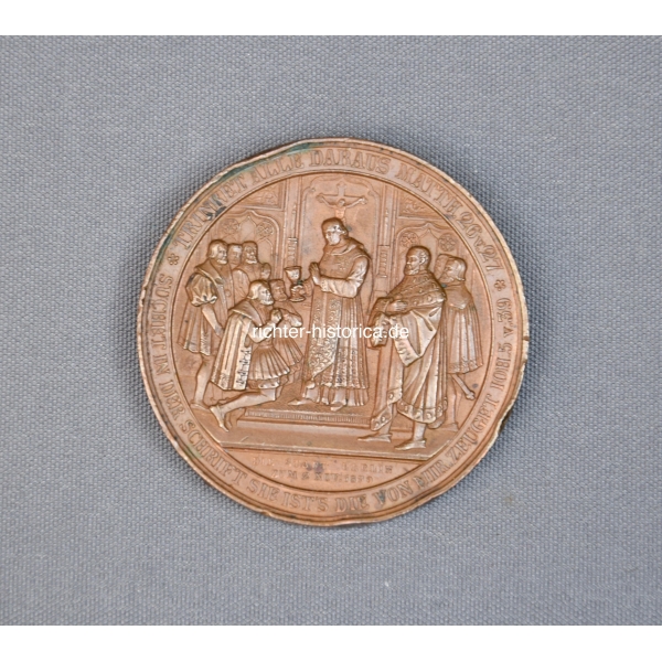 Massive Medaille Bronze Kurfürst Joachim II.König Friedrich Wilhelm III 1839