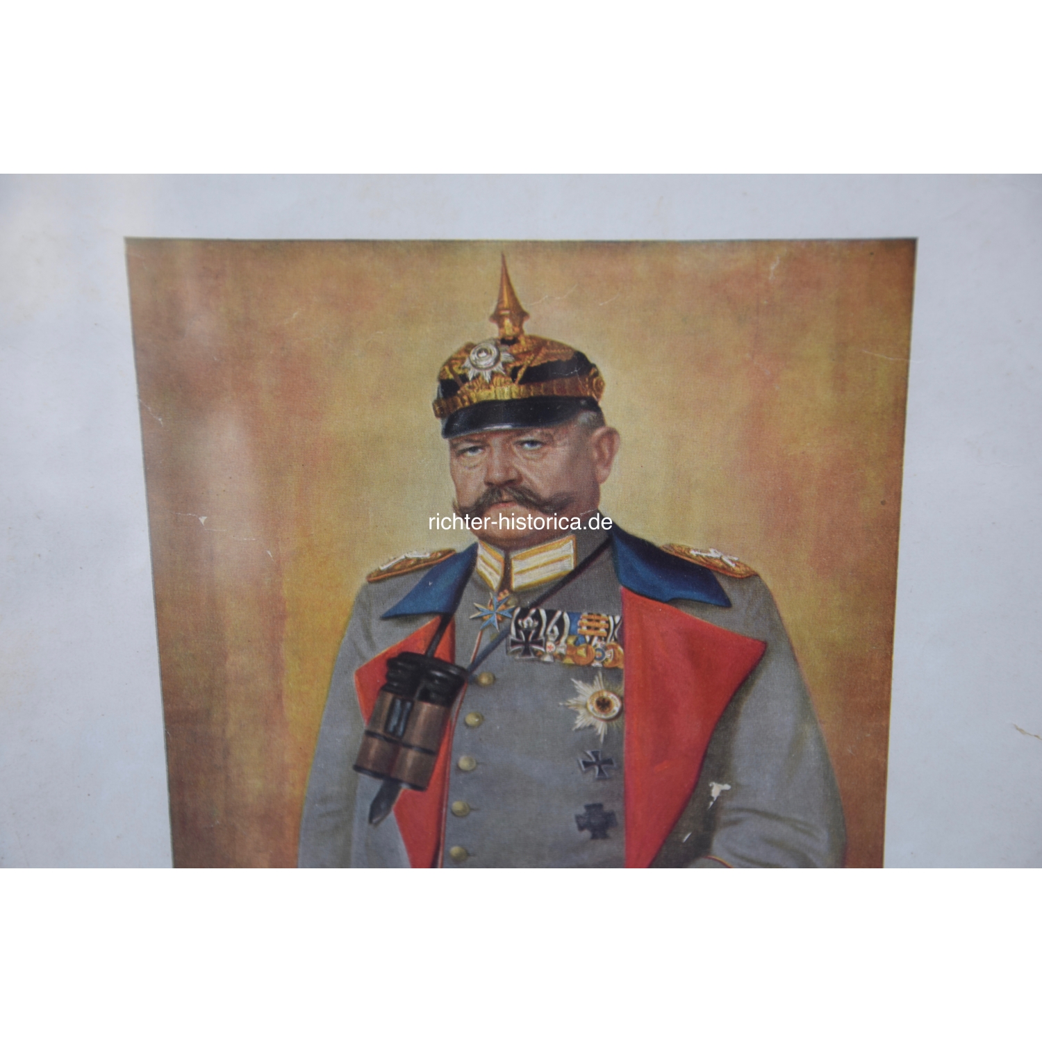 Großes Portrait von General-Feldmarschall Hindenburg 