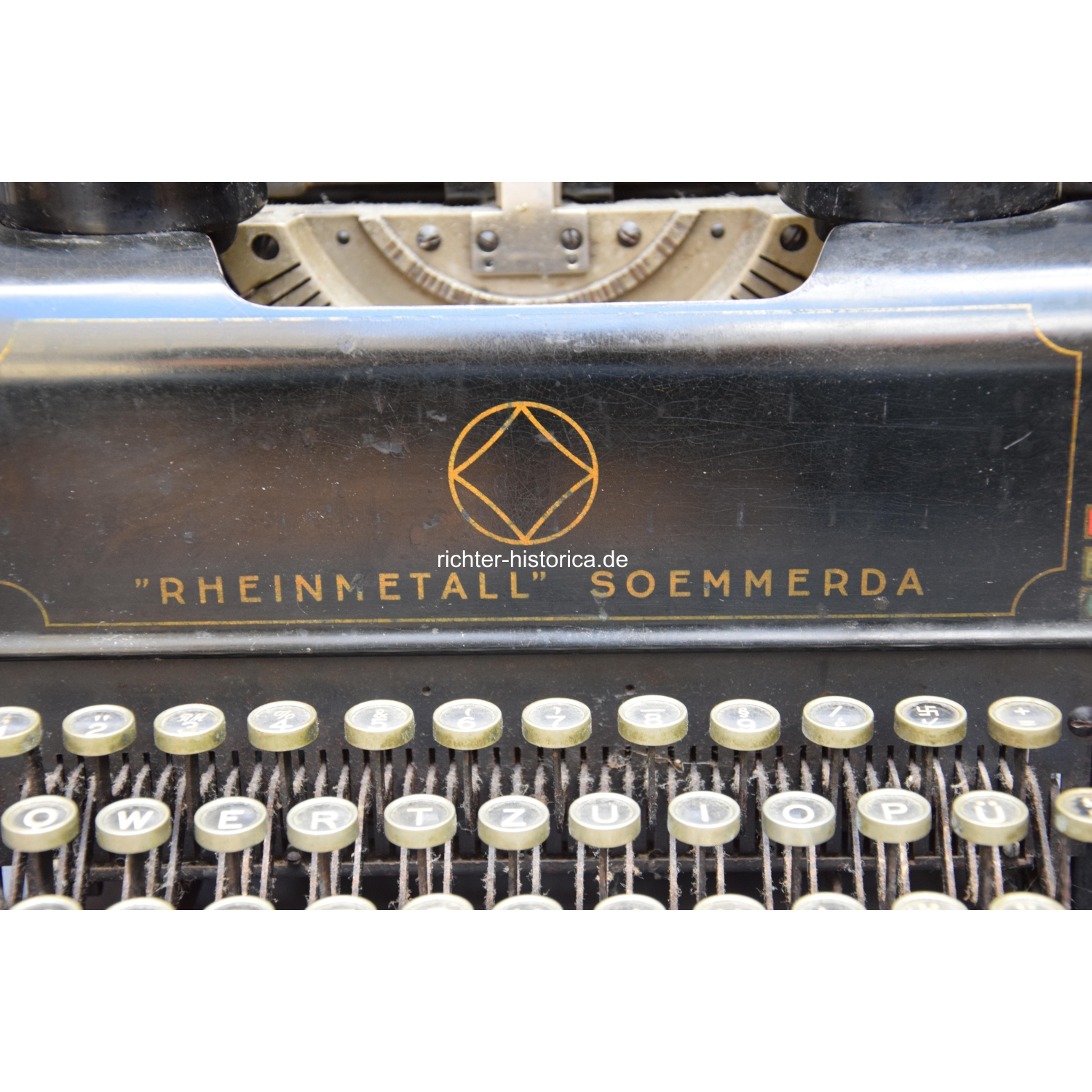 2.Weltkrieg Schreibmaschine „Rheinmetall“ mit HK Taste, selten!