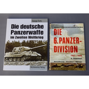 2x Bücher "Die 6.Panzerdivision" "Die deutsche Panzerwaffe"
