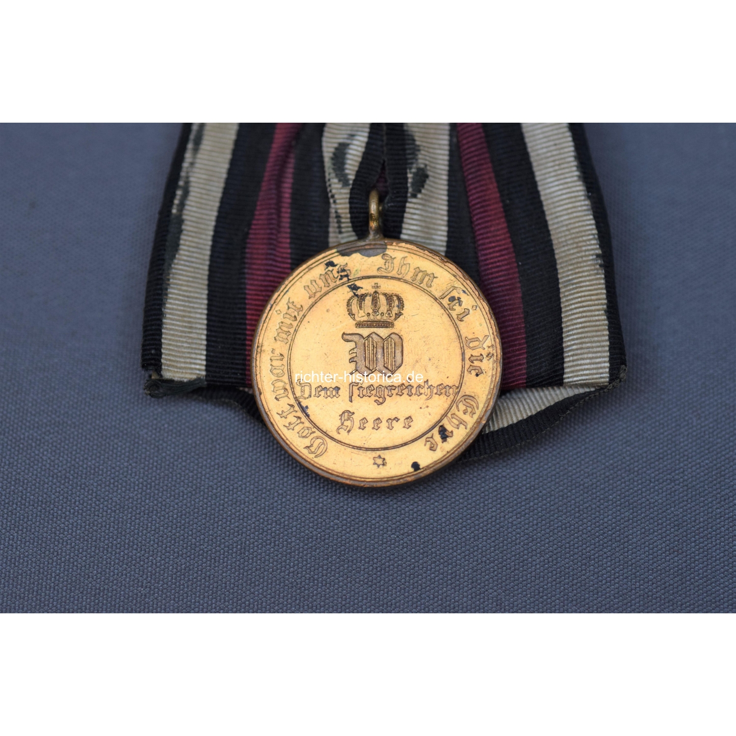 Kriegsgedenkmedaille an Einzelbandspange 1870/1871 "Dem Siegreichen Heere"