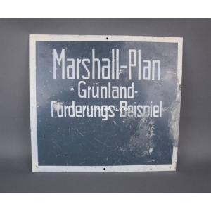 "Marshall-Plan" Grünland-Förderungs-Beispiel Schild