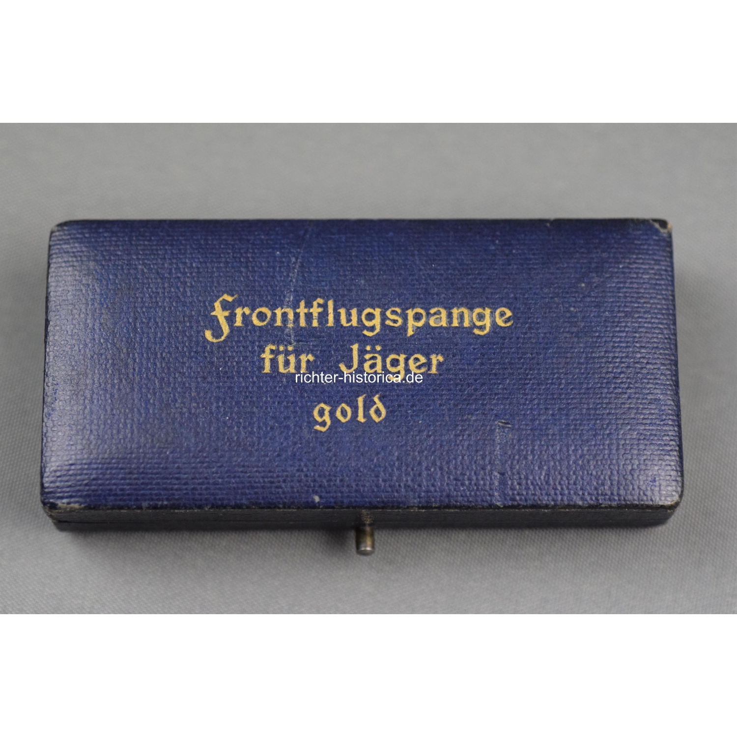 Frontflugspange für Jäger in Gold mit Etui, sehr selten!