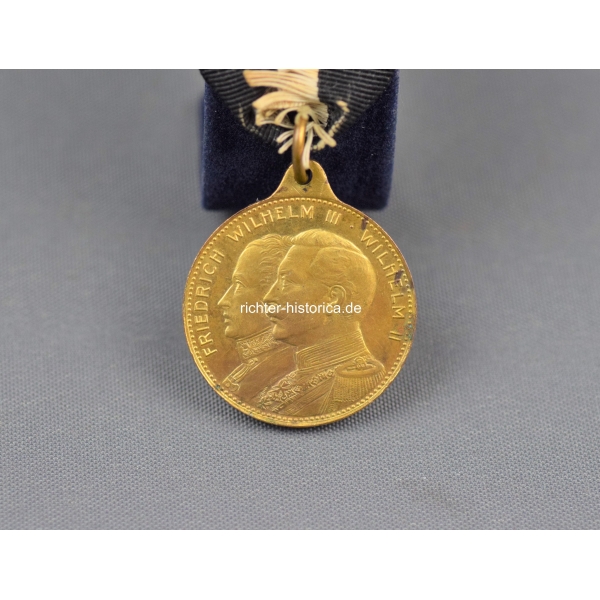 Medaille "Zur Erinnerung an das 100 Jährige Regiments-Jubiläum" 1813-1913