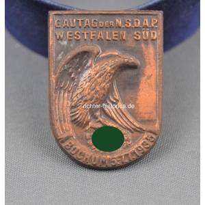 Abzeichen "Gautag der NSDAP Westfalen Süd" Bochum 1935