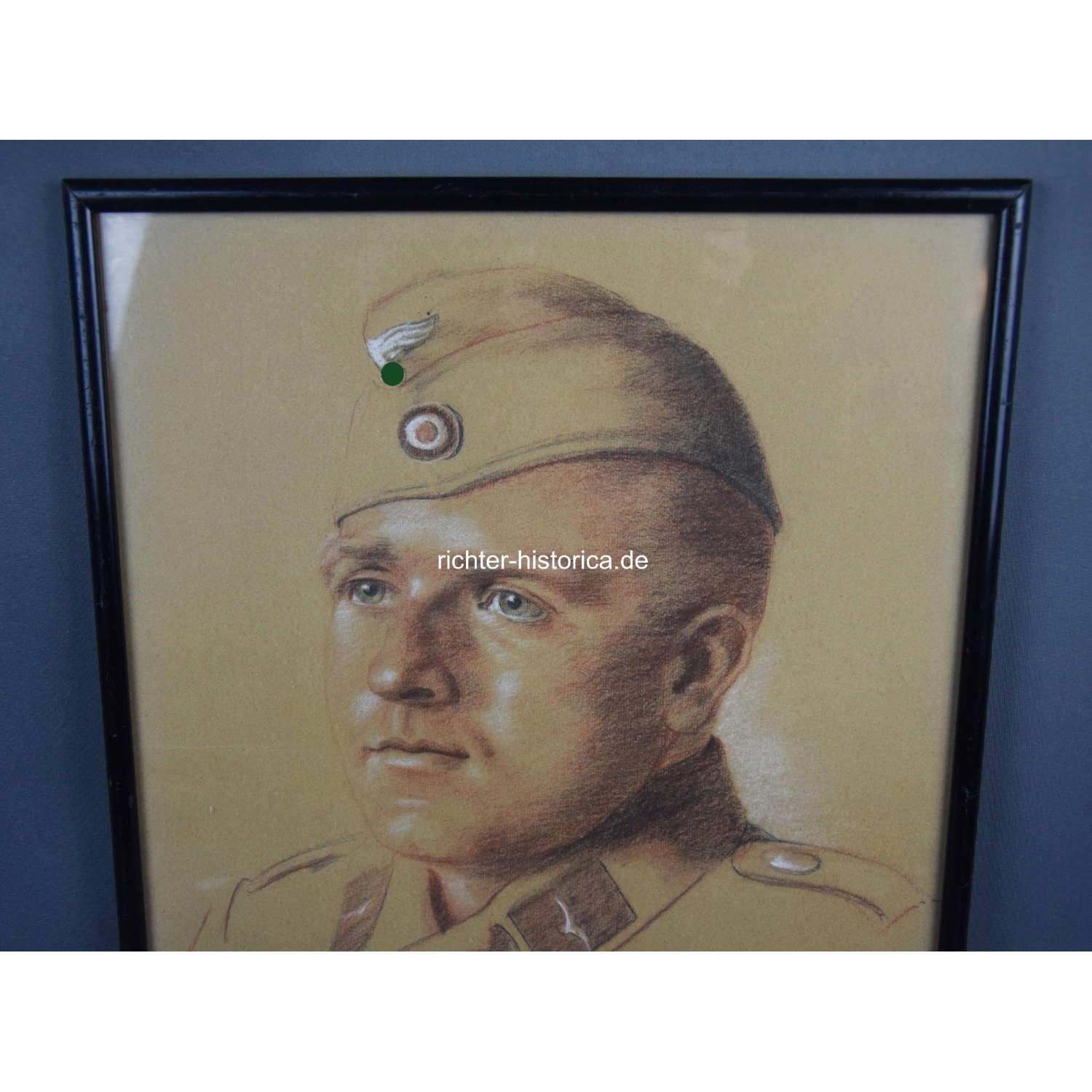 Luftwaffe Portrait Zeichnung eines Gefreiten in Afrika