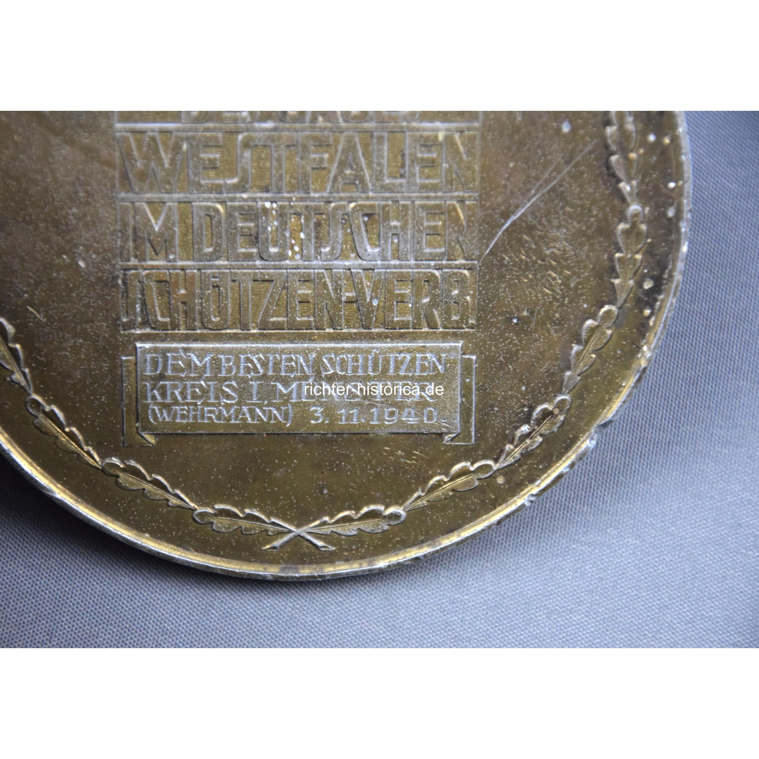 "Dem Sieger" Schützenmedaille Westfalen 