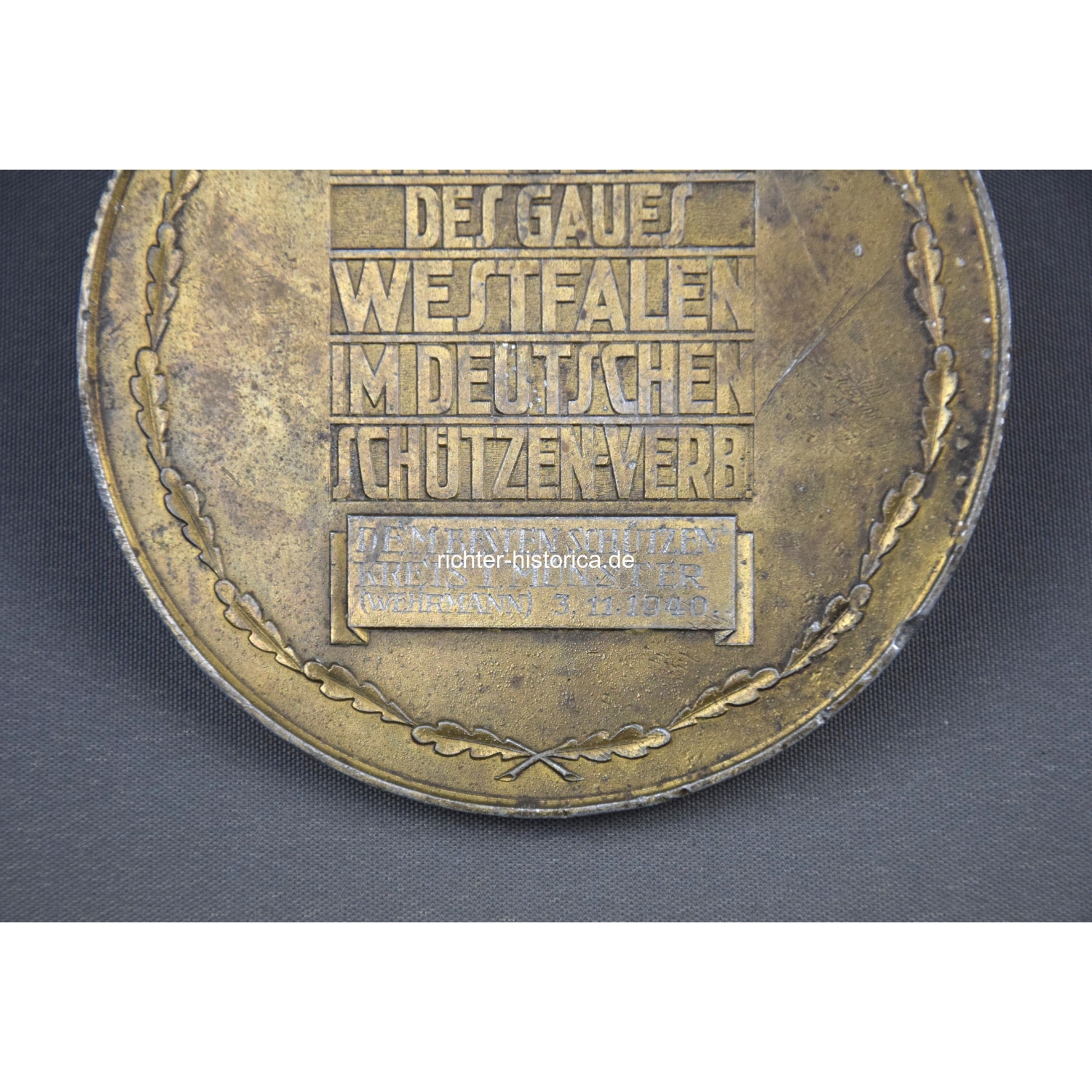 "Dem Sieger" Schützenmedaille Westfalen 