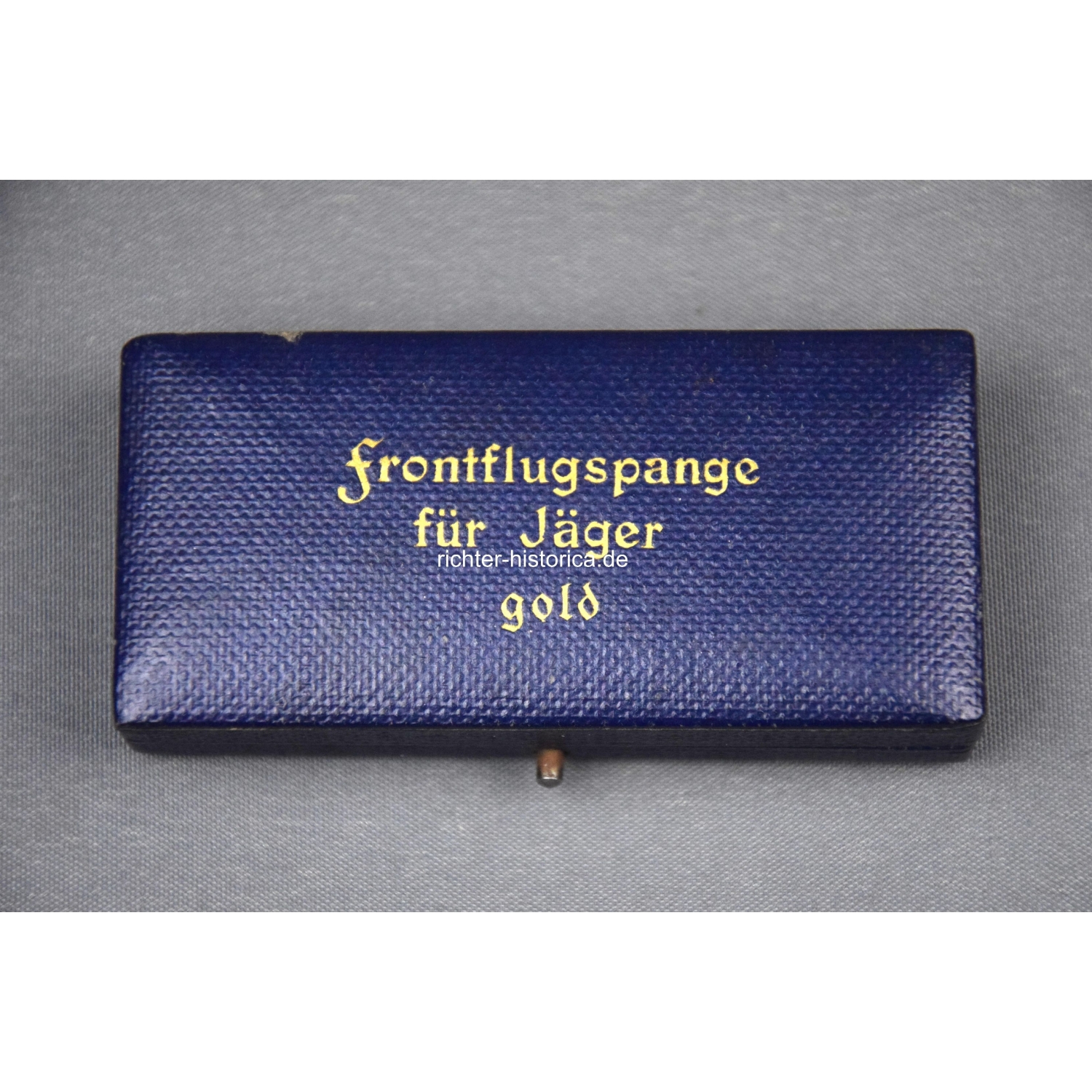 Etui für die Frontflugspange für Jäger in Gold Zustand 1, extrem selten!