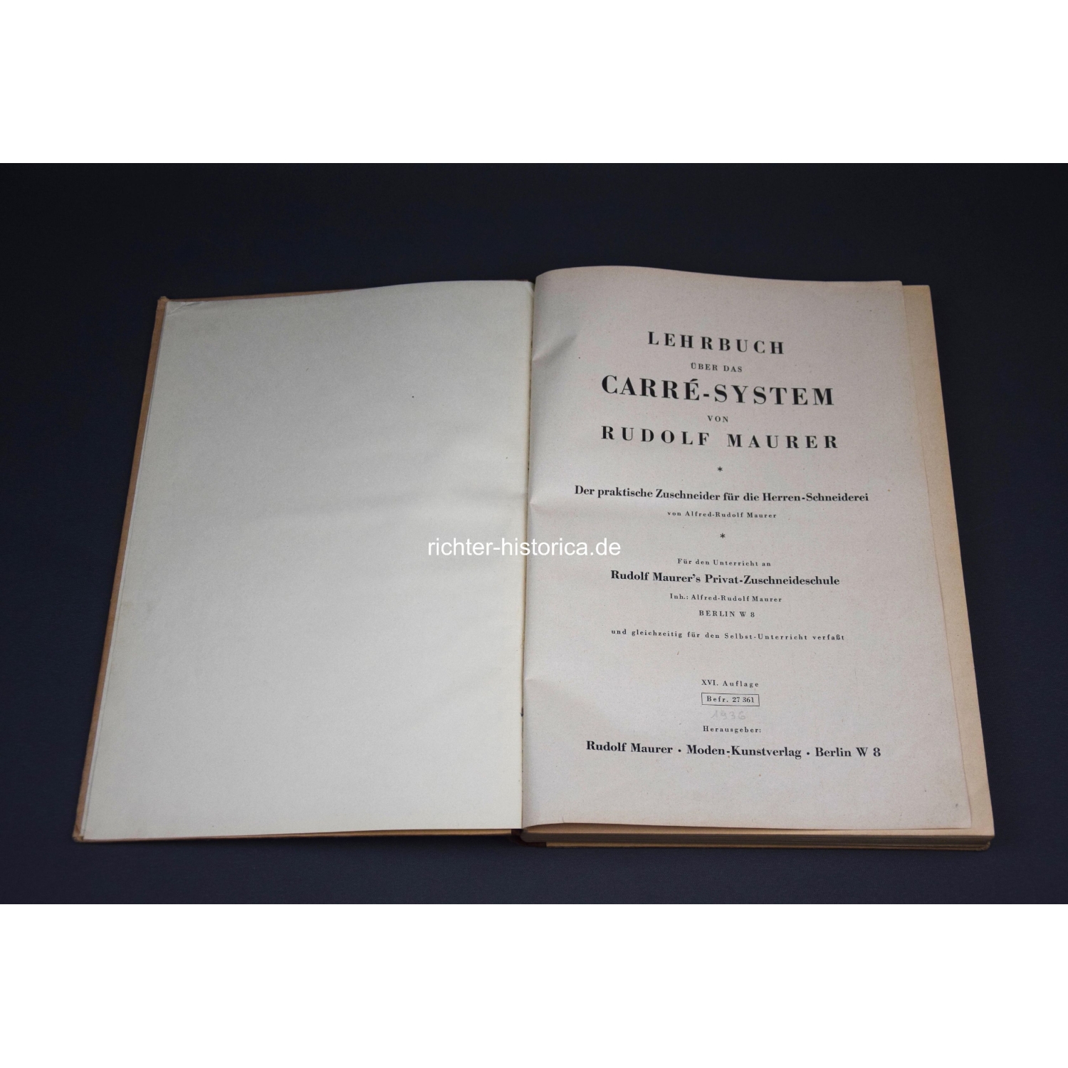 Seltenes Lehrbuch über das Carré-System von Rudolf Maurer