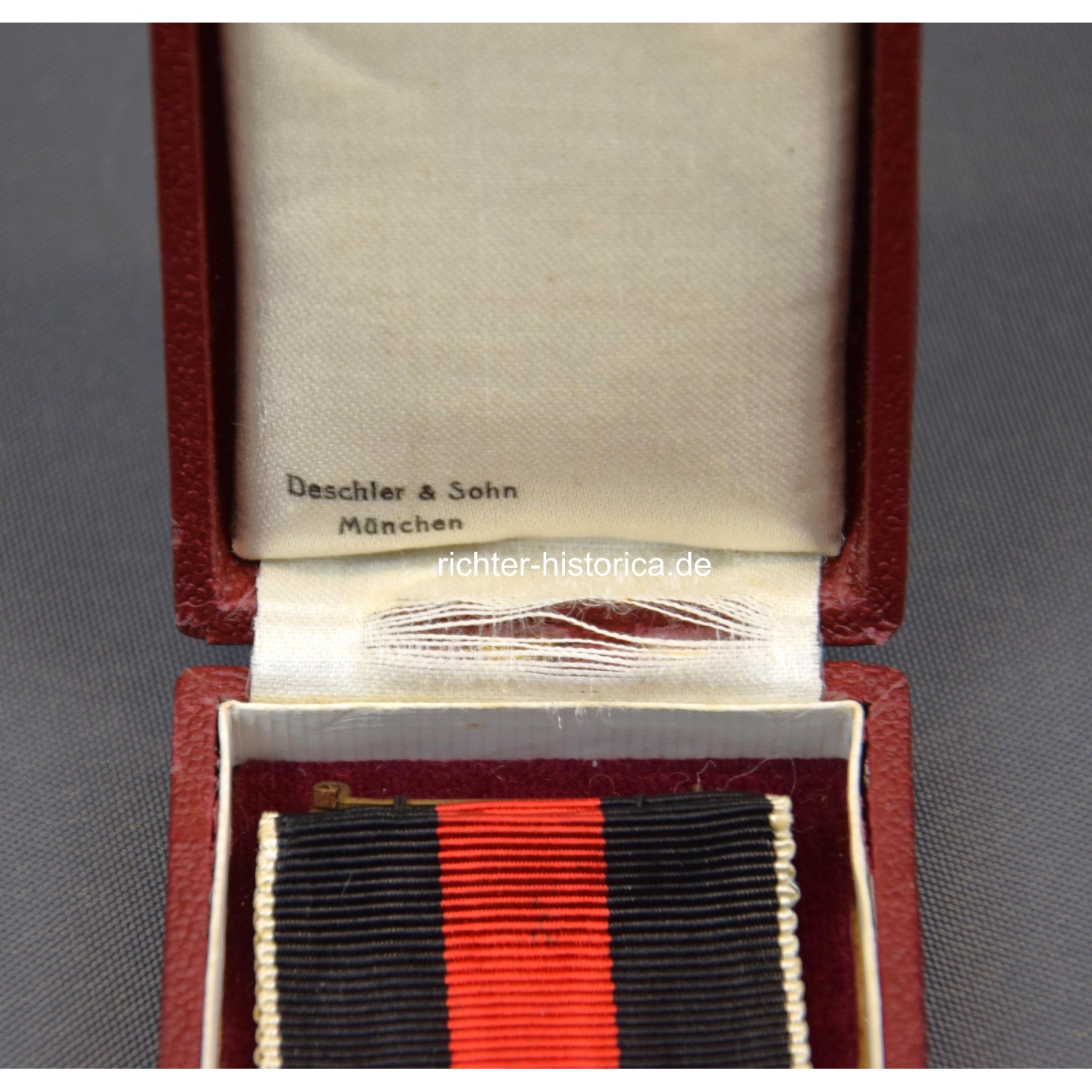 Anschlussmedaille Sudetenland 1.Oktober 1938 im Etui - Deschler & Sohn, München