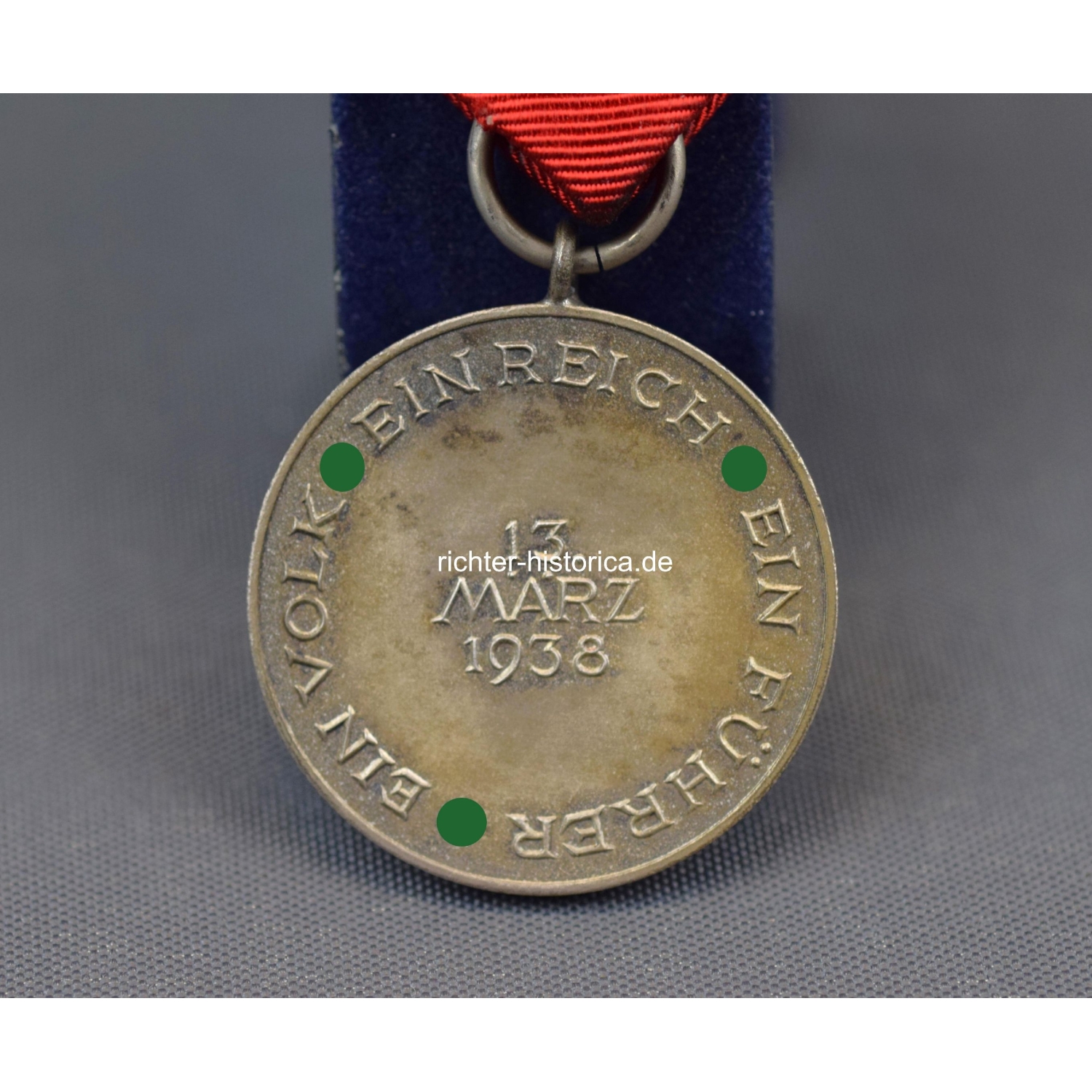 Anschluss Österreich Medaille zur Erinnerung an den 13. März 1938 im Etui!