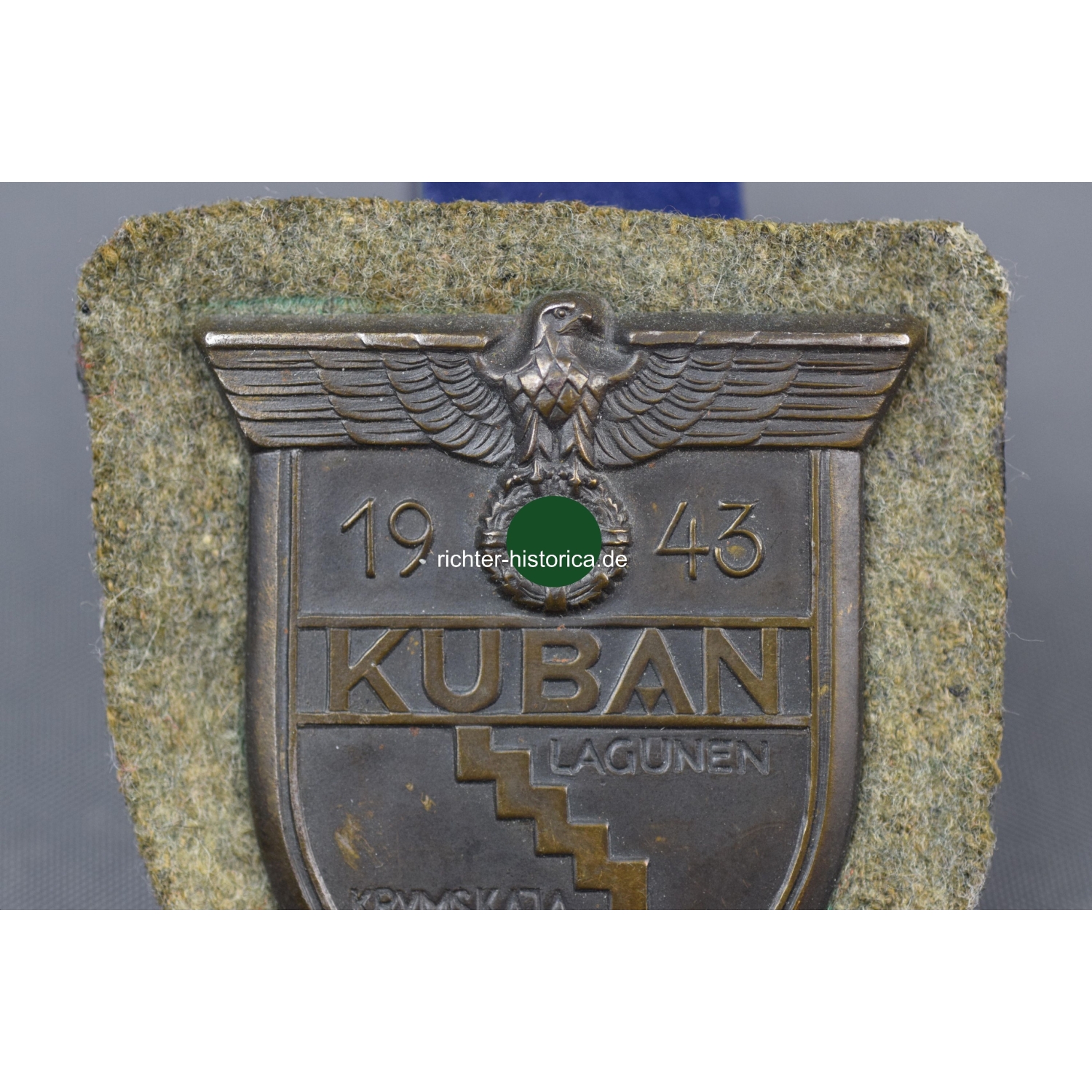 Kuban Ärmelschild 1943 mit Papierabdeckung, TOP Zustand