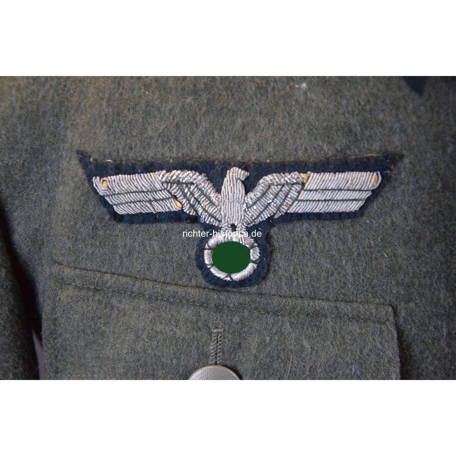 Wehrmacht Feldbluse für einen Oberleutnant im Panzer Regiment