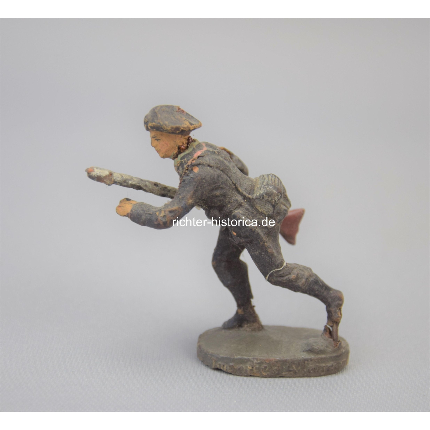 Elastolin Figur Panzer Soldat stürmend 