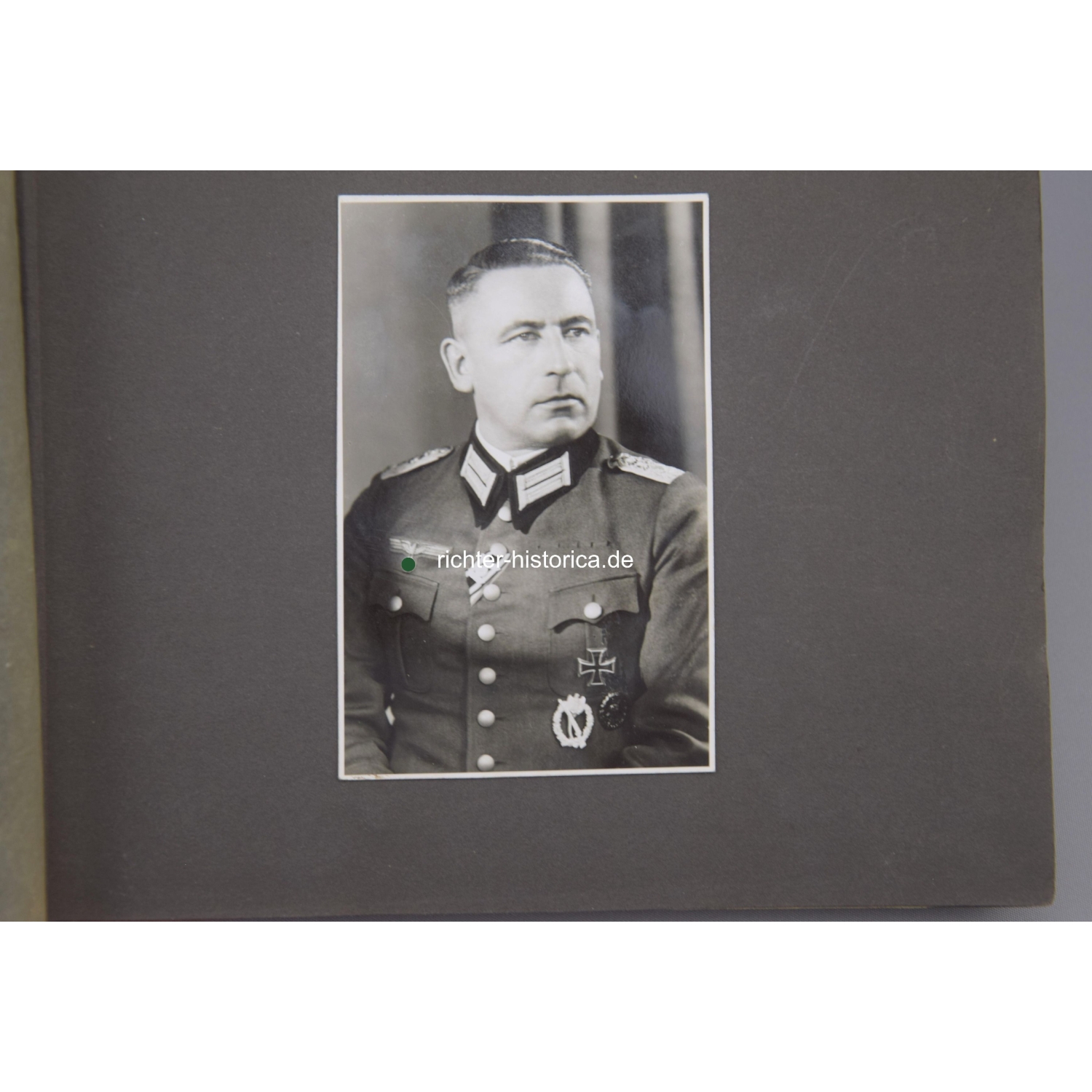 2.Weltkrieg Fotoalbum "Unteroffiziersvorschule" Ravensburg Eichenlaubträger Generalmajor Wolf