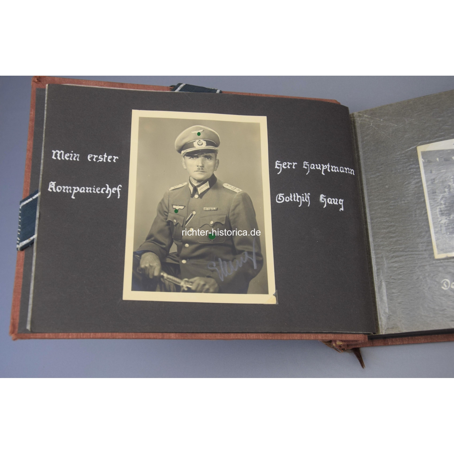 2.Weltkrieg Fotoalbum "Unteroffiziersvorschule" Ravensburg Eichenlaubträger Generalmajor Wolf