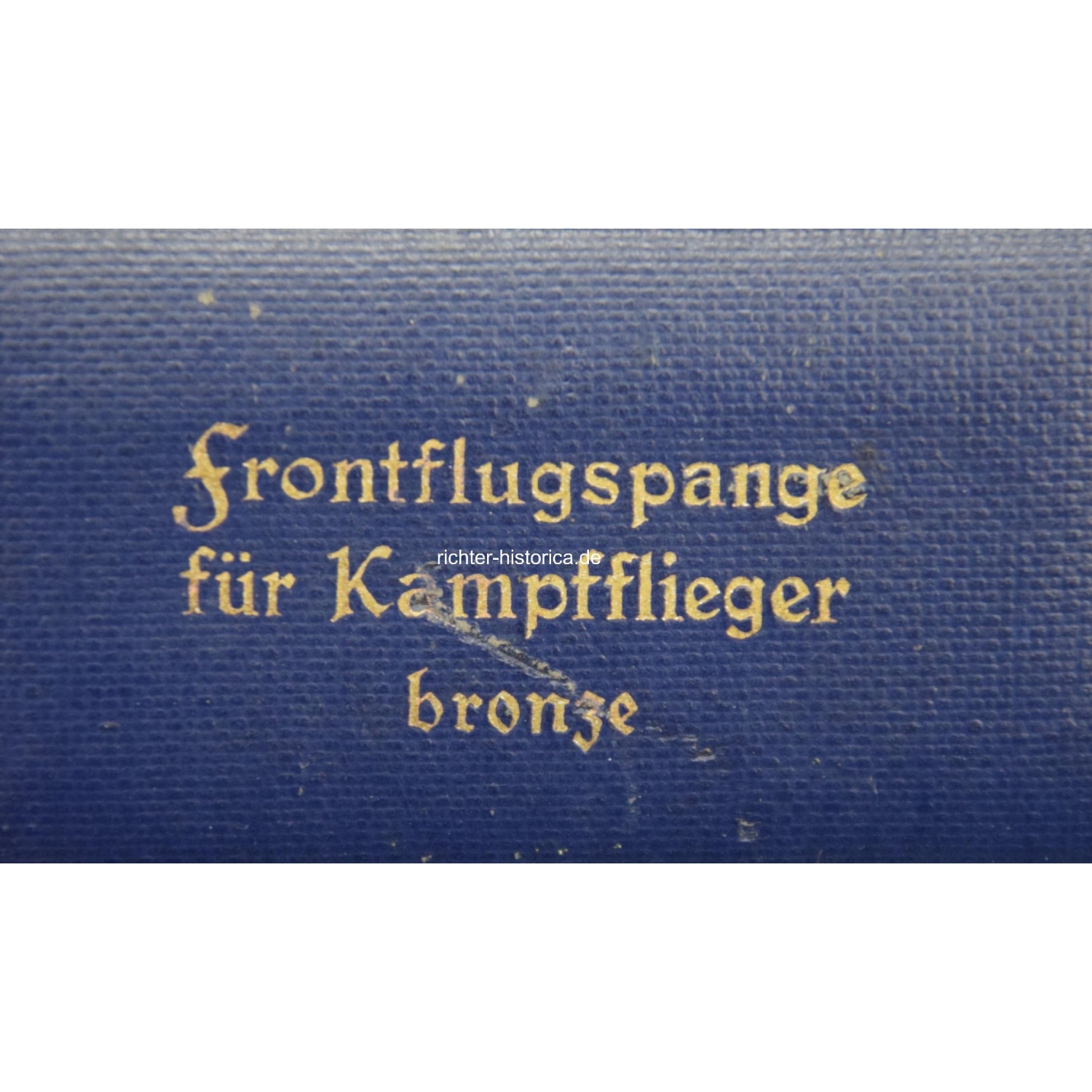 Frontflugspange für Kampfflieger in Bronze im Etui, Zustand 1