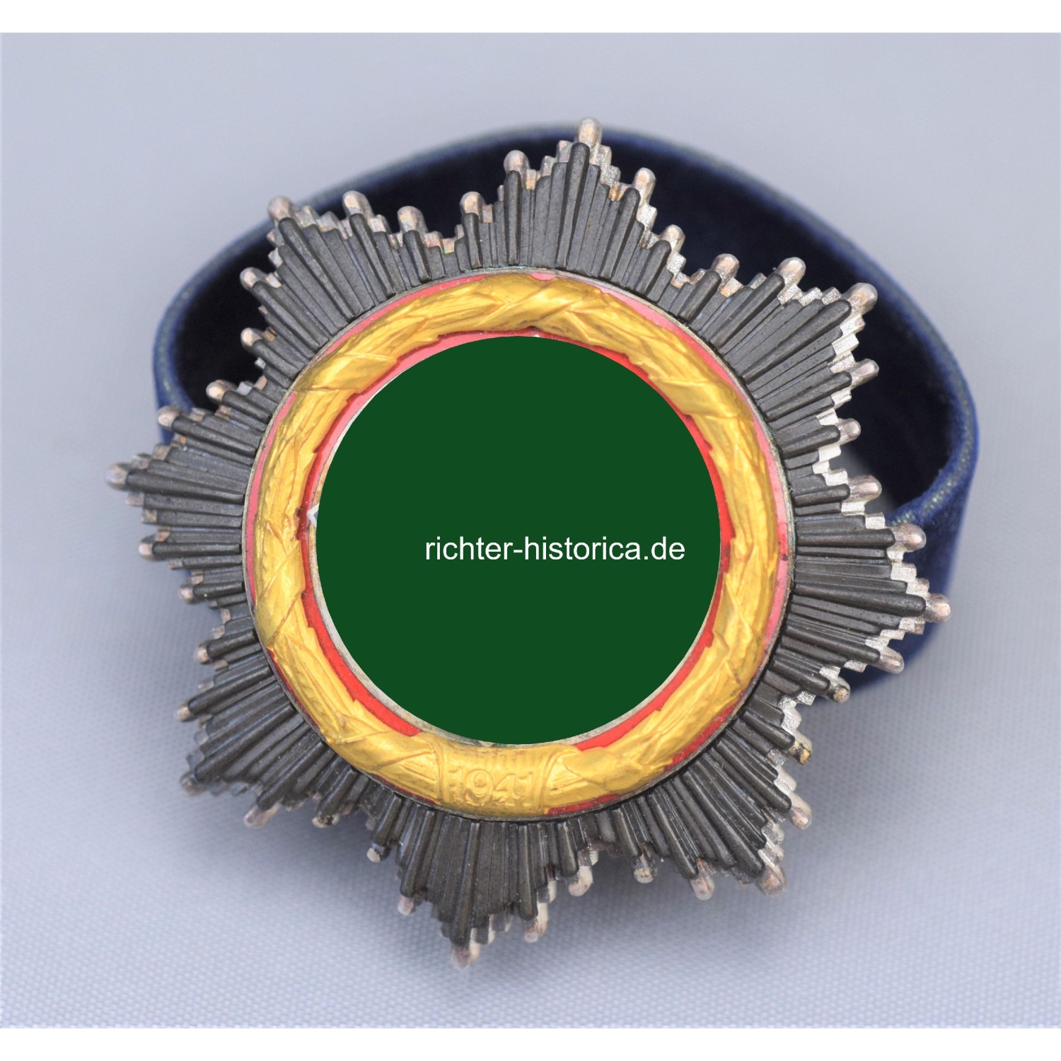 Deutsches Kreuz in Gold "1" (Deschler) schwere Version