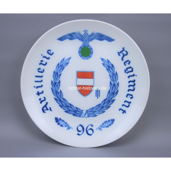 Meissen Regimentsteller "Artillerie Regiment Nr.96" 