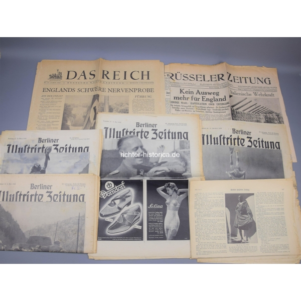 Sammlung Zeitschriften "Berliner Illustrierte" 1939-1940