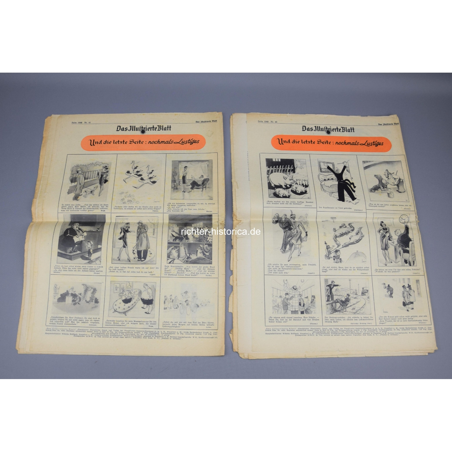 Konvolut 2 Zeitschriften "Das illustrierte Blatt nr.40/41 1940
