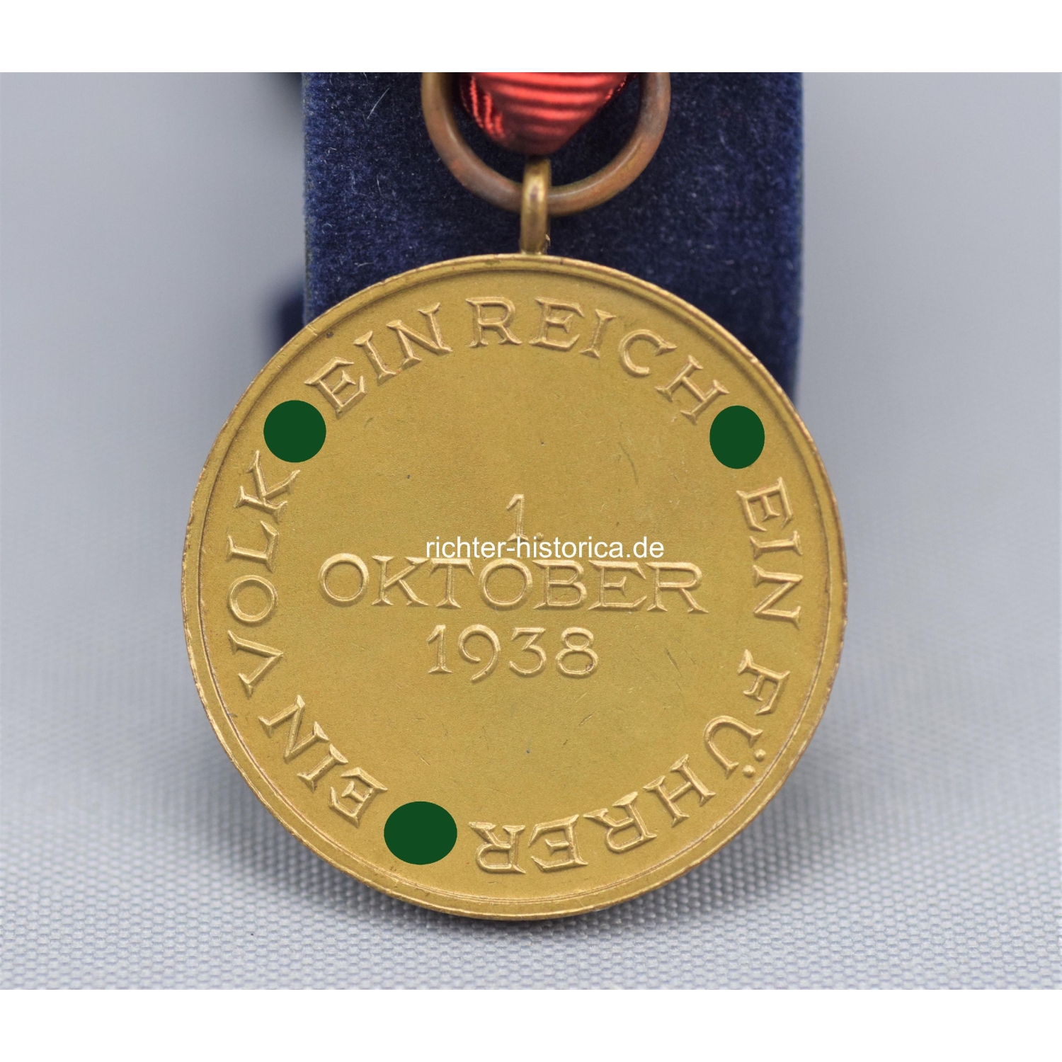 Anschlussmedaille Sudetenland 1.Oktober 1938 im Etui 