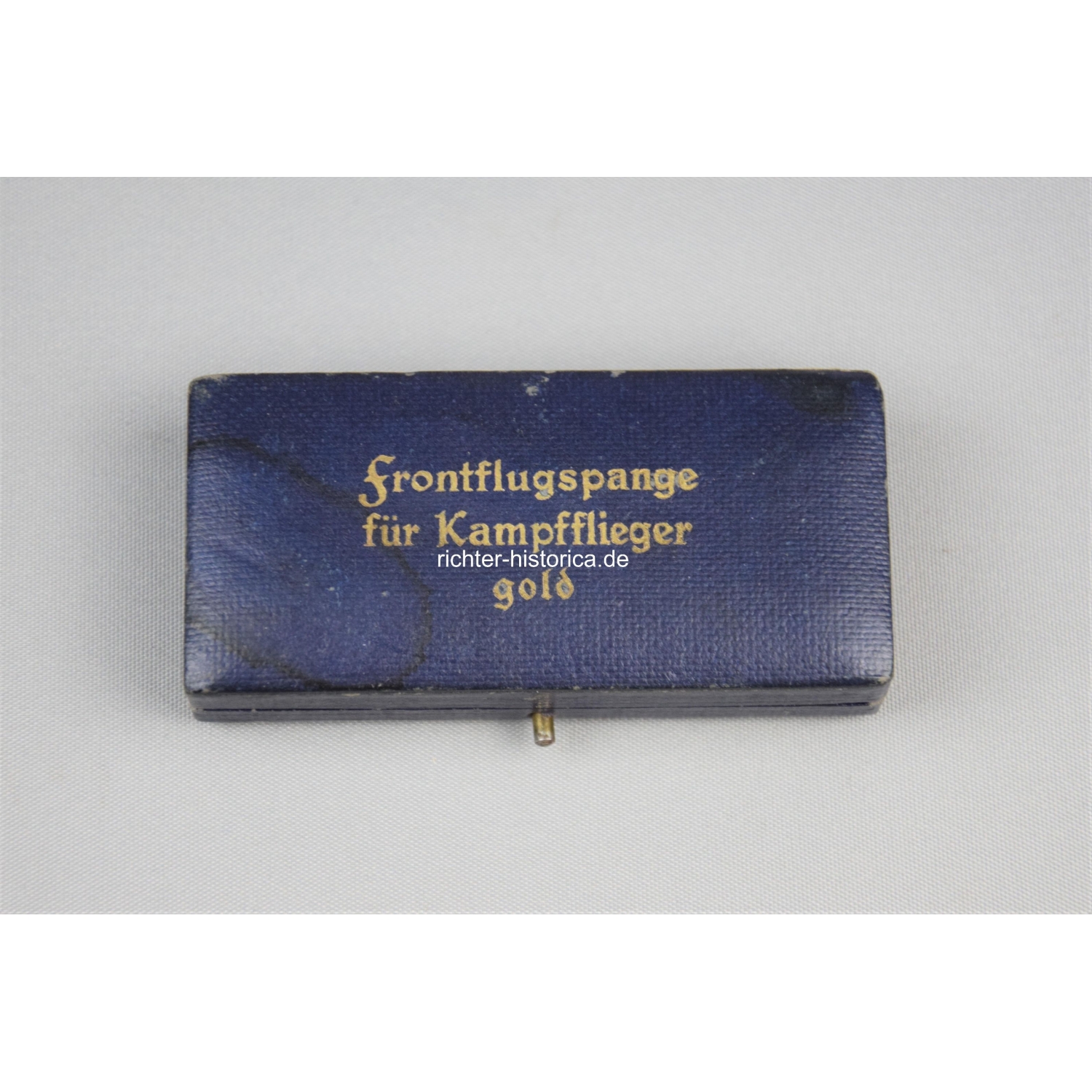 Frontflugspange für Kampfflieger in Gold mit Etui Zustand 1