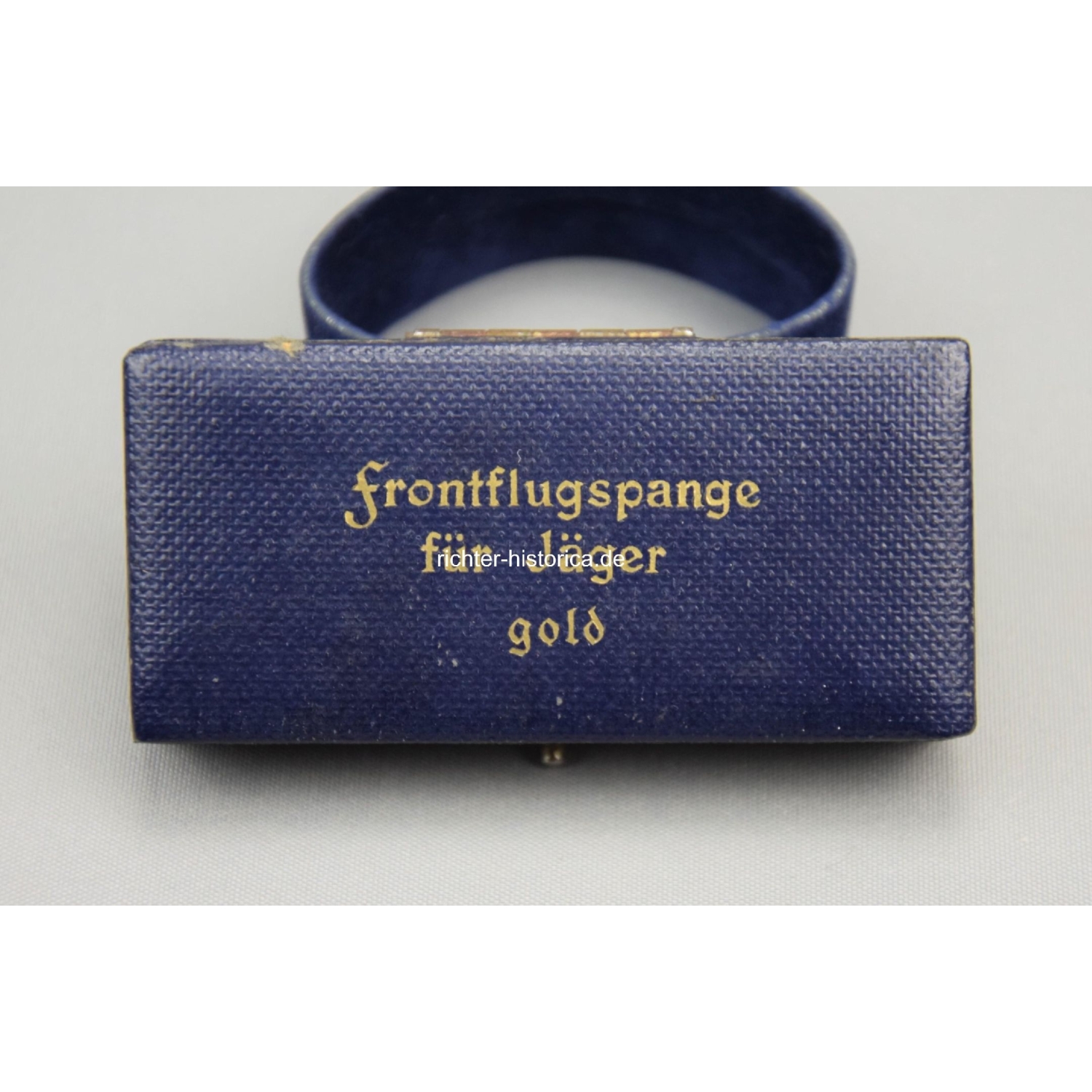 Etui für die Frontflugspange für Jäger in Gold Zustand 1, extrem selten!