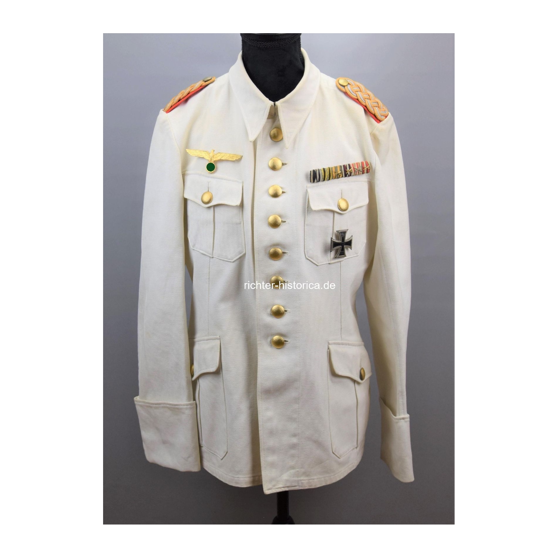 Sommerfeldbluse für einen Generalmajor der Wehrmacht