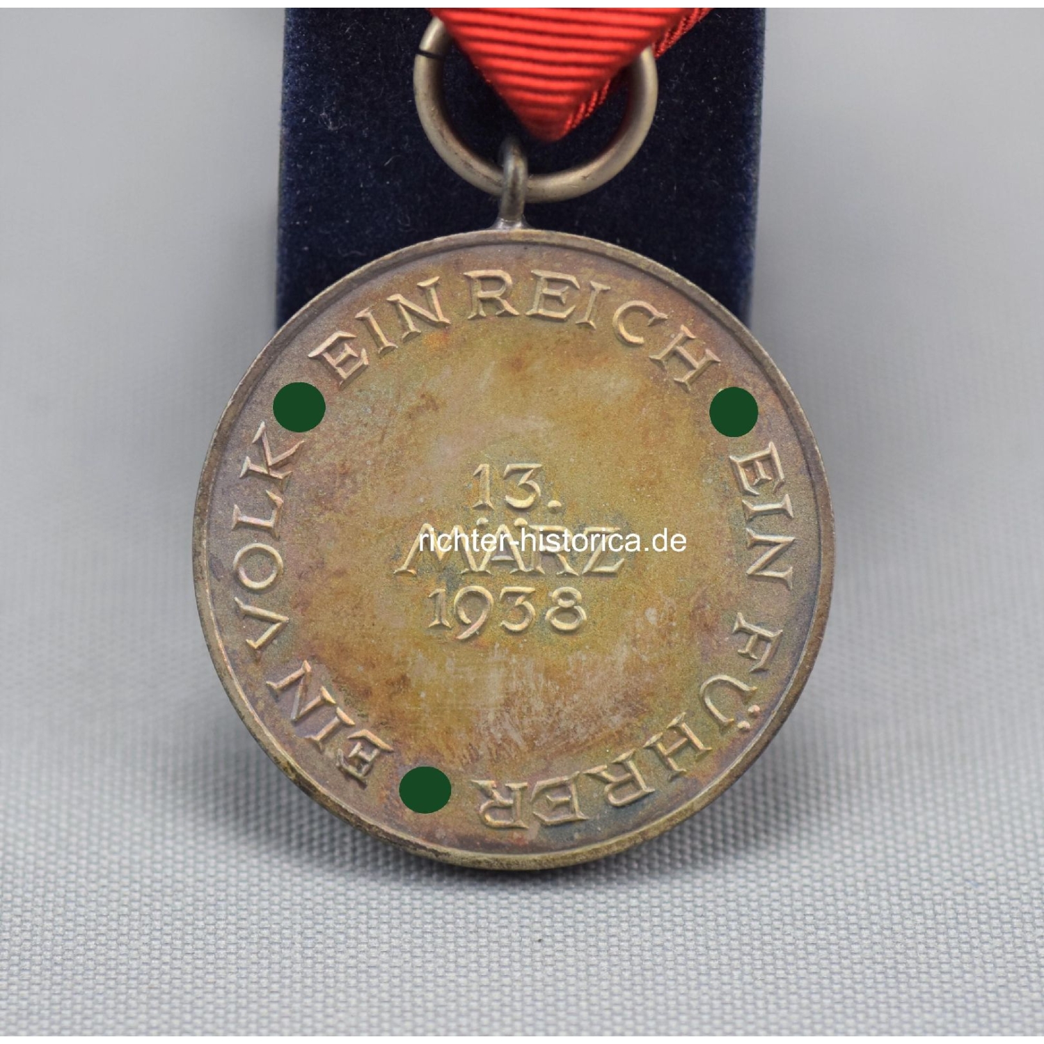 Anschluss Österreich Medaille zur Erinnerung an den 13. März 1938 im Etui!