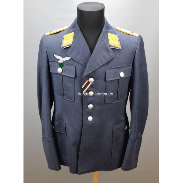 Luftwaffe Fliegerbluse für einen Oberleutnant fliegendes Personal/Fallschirmjäger