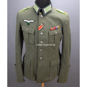 Wehrmacht Feldbluse für einen Oberleutnant im Panzer Grenadier Regiment