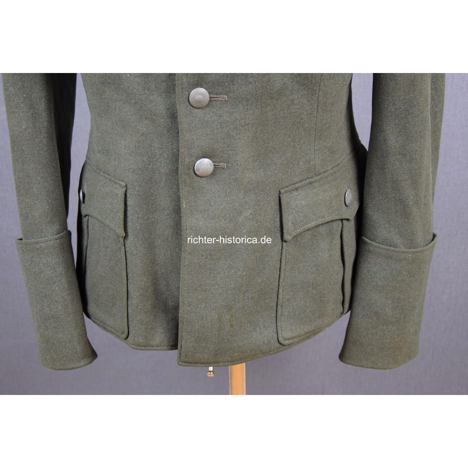 Wehrmacht Feldbluse für einen Oberleutnant im Panzer Grenadier Regiment