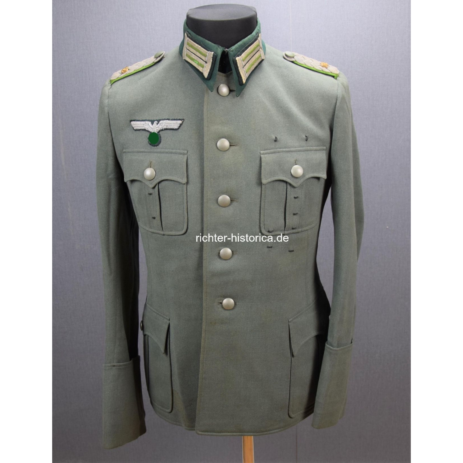 Wehrmacht Feldbluse für einen Major im Panzer Grenadier Regiment Nr.12