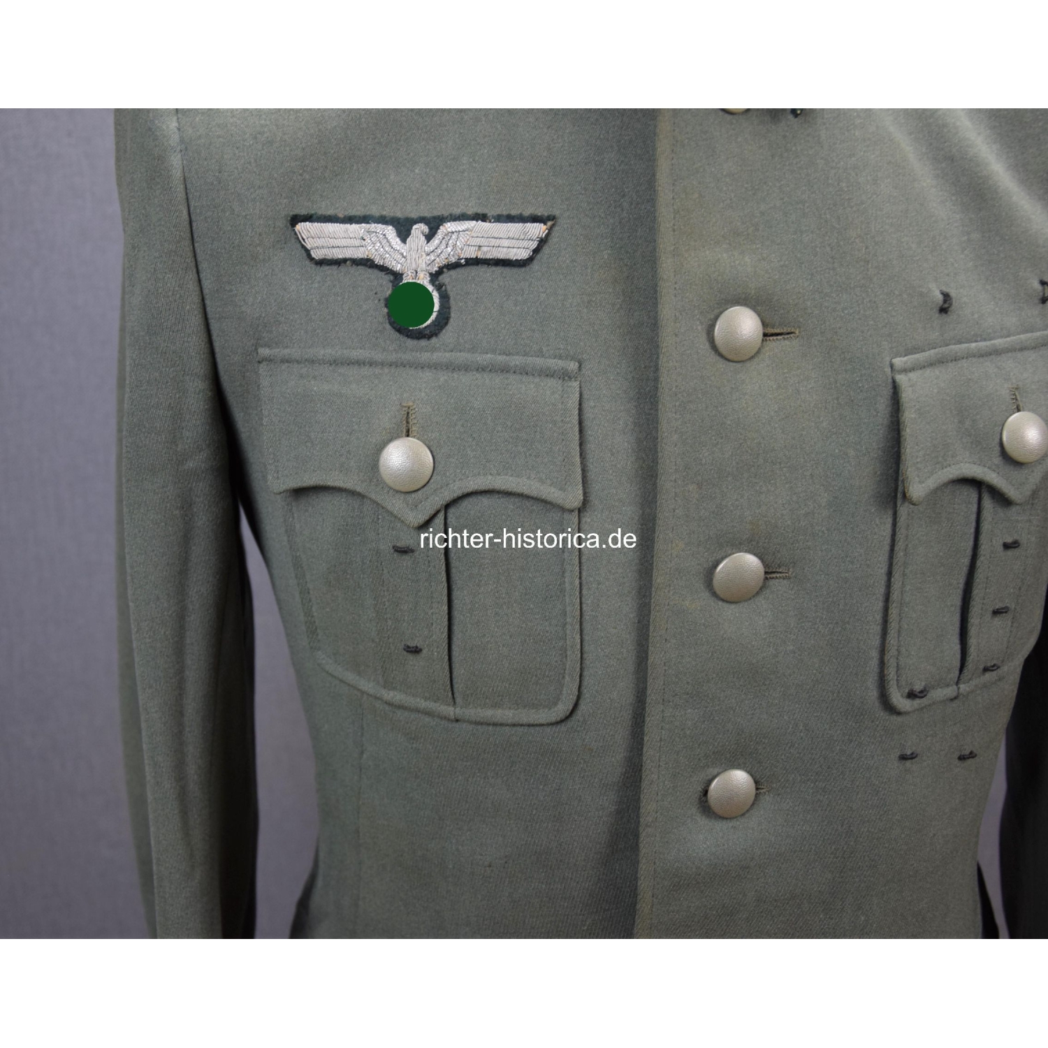 Wehrmacht Feldbluse für einen Major im Panzer Grenadier Regiment Nr.12