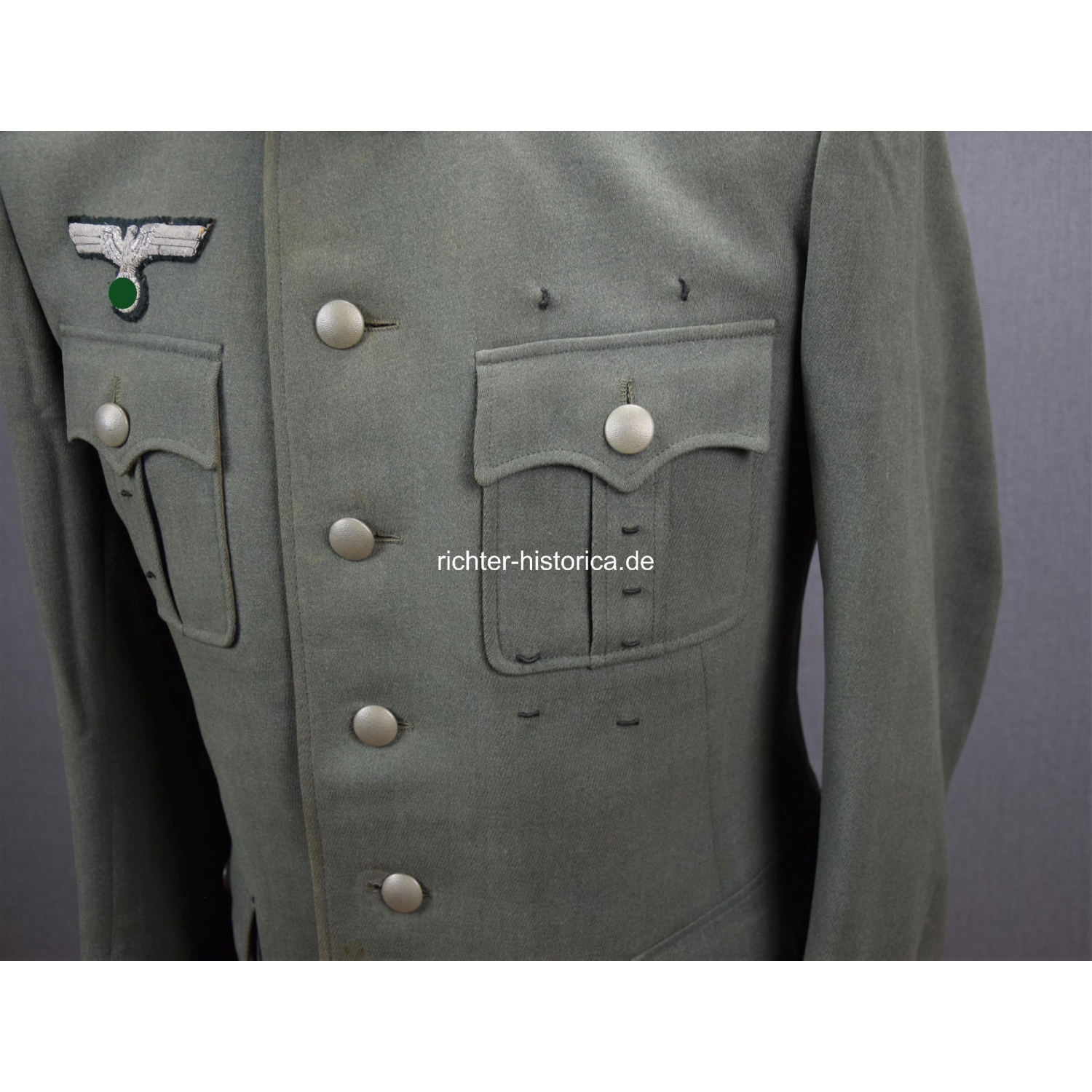 Wehrmacht Feldbluse für einen Major im Panzer Grenadier Regiment Nr.12