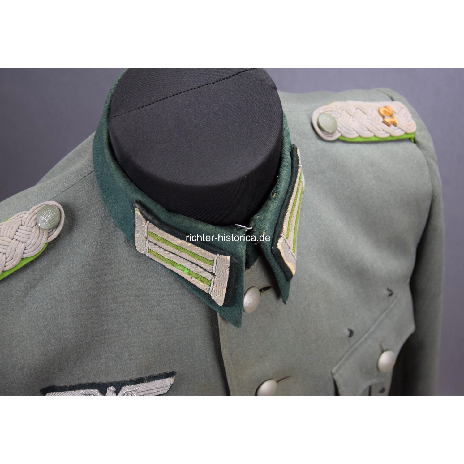 Wehrmacht Feldbluse für einen Major im Panzer Grenadier Regiment Nr.12