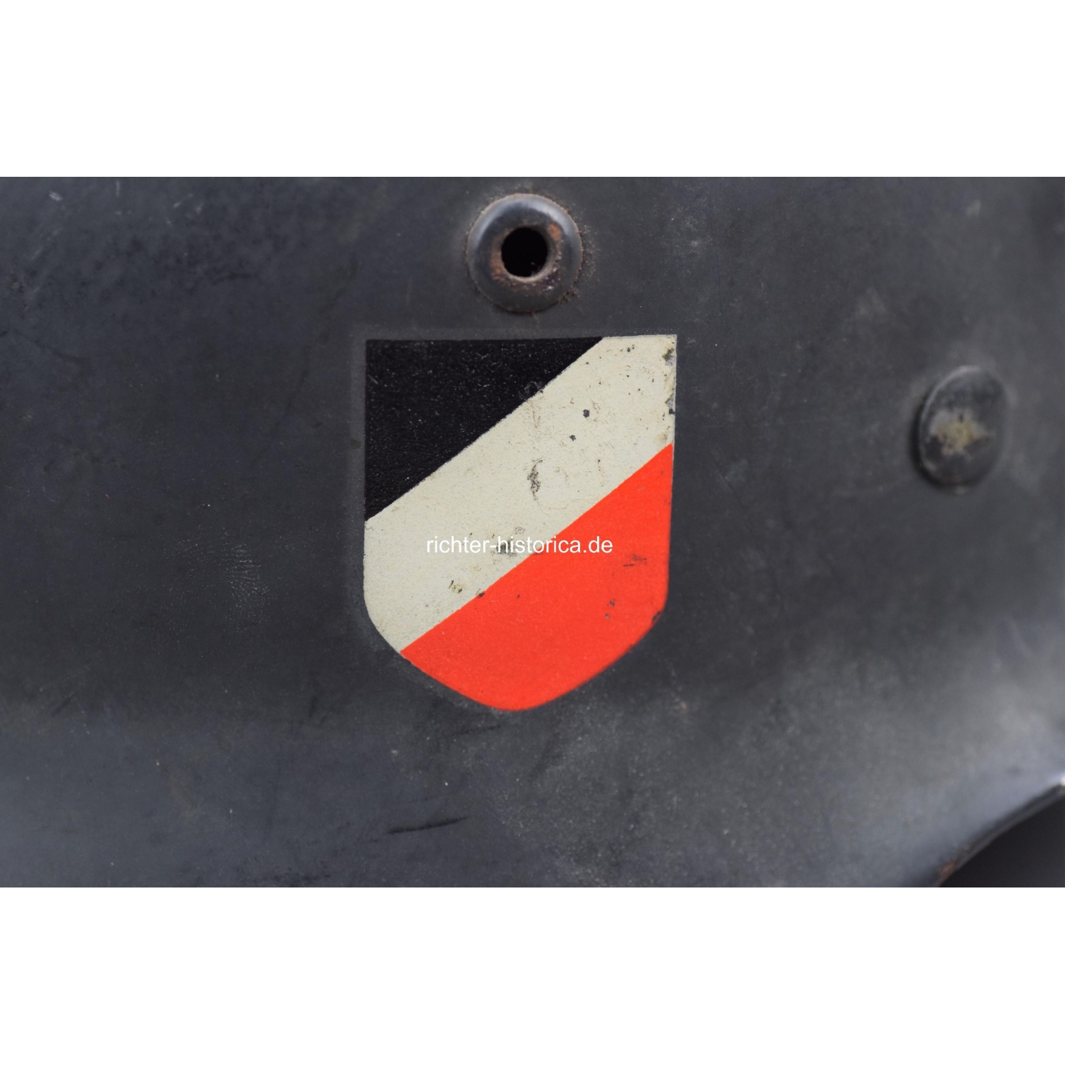 M35 Stahlhelm der Luftwaffe Doppelemblemer "Franz Brehme, Walsrode 1936 L.B.A. Flieger Kommandantur"